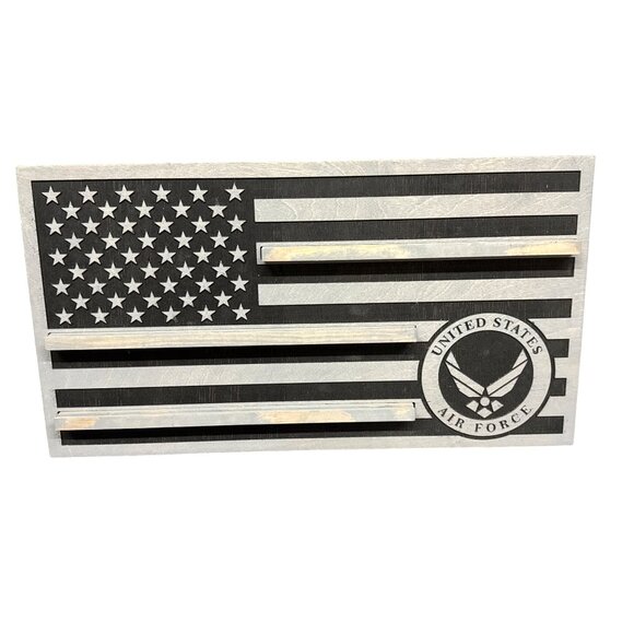 United‎ States Air Force Custom Wooden Challenge Coin Display Ready Now - Picture 2 of 2